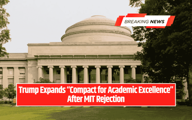 Trump Expands “Compact for Academic Excellence” After MIT Rejection